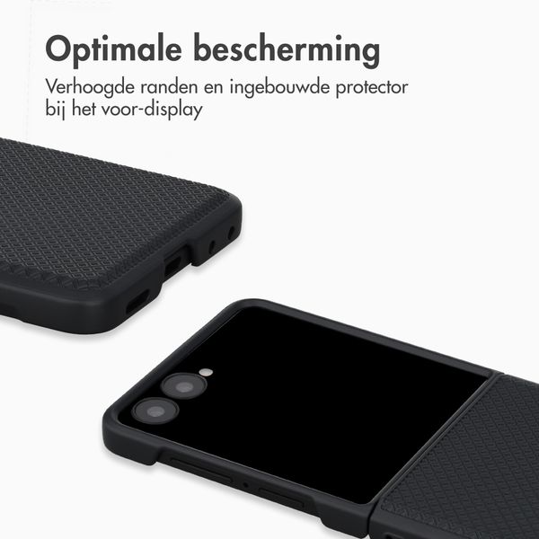 Accezz Grid Backcover Samsung Galaxy Z Flip 8 - Zwart