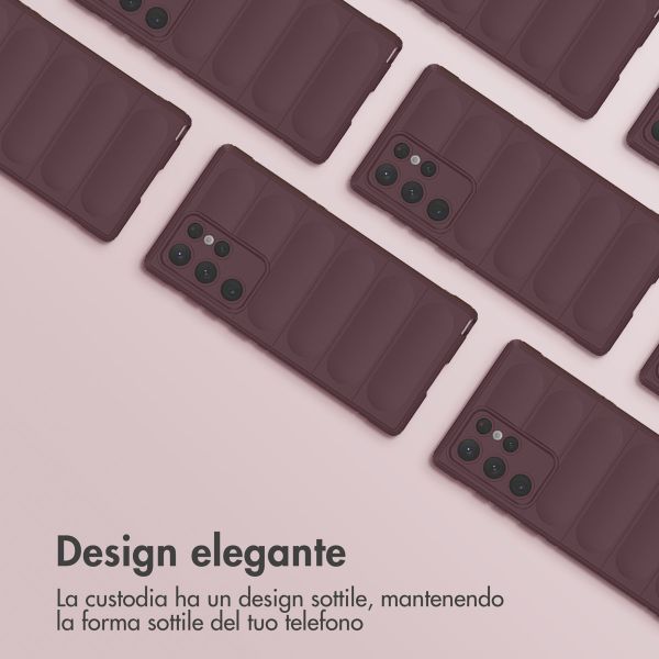 imoshion EasyGrip Backcover Samsung Galaxy S22 Ultra - Aubergine