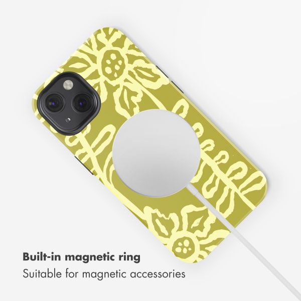 Selencia Vivid Back Cover with MagSafe Apple iPhone 13 - Chalky Bloom
