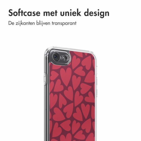 imoshion Design hoesje Apple iPhone SE (2022 / 2020) / 8 / 7 - Hearty Coral Dust