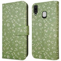 imoshion Design Bookcase Samsung Galaxy A20e - Green Flowers