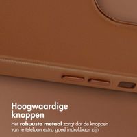 Accezz MagSafe Leather Backcover iPhone 13 Pro - Sienna Brown