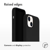 Accezz Liquid Silicone Back Cover Apple iPhone 14 Plus - Black