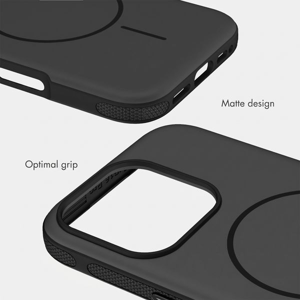 imoshion Colour Back Cover with Thin MagSafe Ring Apple iPhone 16 Pro - Black
