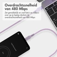 imoshion Braided USB-C naar USB-C kabel - 2 meter - Lila