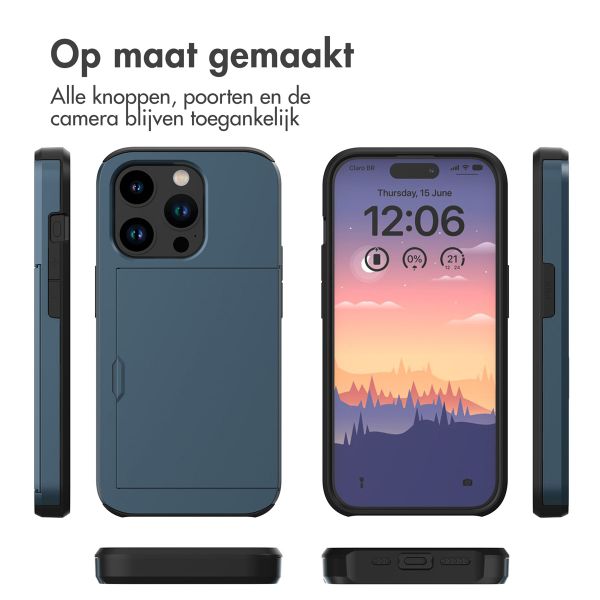imoshion Backcover met pasjeshouder Apple iPhone 15 Pro - Donkerblauw
