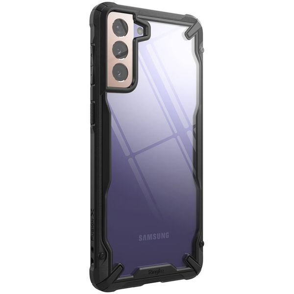 Ringke Fusion X Backcover Samsung Galaxy S21 Plus - Zwart