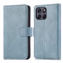 imoshion Luxe Bookcase Motorola Moto G77 - Lichtblauw