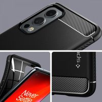 Spigen Rugged Armor Backcover OnePlus Nord 2 - Zwart