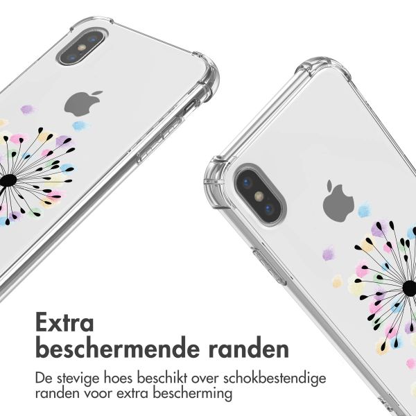 imoshion Design hoesje met koord iPhone X / Xs - Sandstone Dandelion