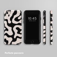 Selencia Vivid Tough Backcover iPhone SE (2022 / 2020) / 8 / 7 / 6(s) - Art Wave Black