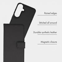 imoshion Detachable 2-in-1 Luxury Bookcase Samsung Galaxy S26 FE - Black