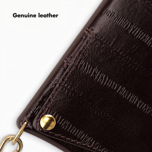 Selencia Nova Real Leather Back Cover with Card Holder Apple iPhone 14 Pro - Dark Chocolate