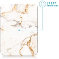 imoshion Design Slim Soft Case Sleepcover Kobo Clara 2E / Tolino Shine 4 - White Marble