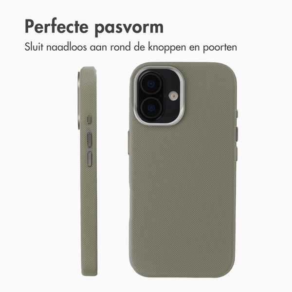 Accezz Mesh Backcover met MagSafe Apple iPhone 16 - Donkergrijs