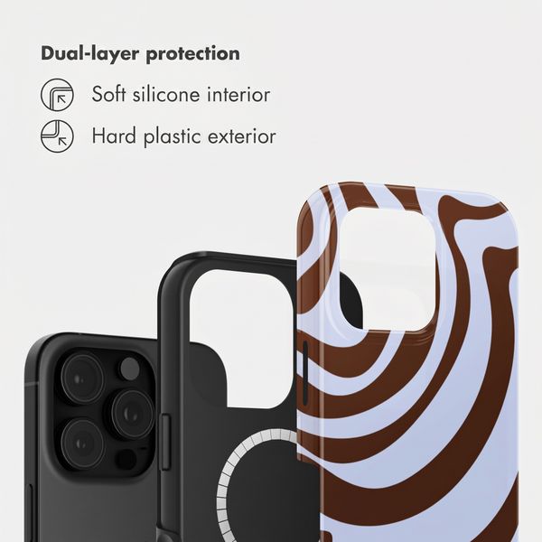 Selencia Vivid Back Cover with MagSafe Apple iPhone 16 Pro - Dream Swirl Chocolate