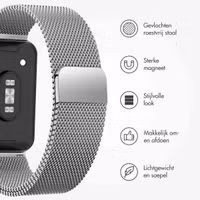 imoshion Milanees magnetisch bandje Samsung Galaxy Fit 3 - Zilver