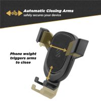 Scosche GravityDrop 3-in-1 Telefoonhouder Auto - Universeel - Dashboard / Voorruit / Ventilatierooster - Zwart