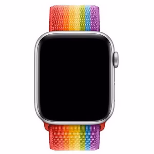 Apple Sport Loop band Apple Watch Series 1 t/m 9 / SE (38/40/41 mm) | Series 10 / 11 (42 mm) - Rainbow Pride