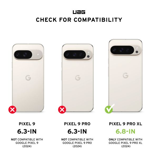 UAG Plyo Pro backcover Google Pixel 9 Pro XL - Ice / Silver