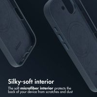Accezz Leather Back Cover with MagSafe Apple iPhone 17 - Nightfall Blue