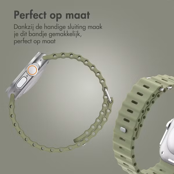 Accezz Ocean bandje Apple Watch Series 1 - 11 / SE / Ultra (44/45/46/49 mm) - Khaki