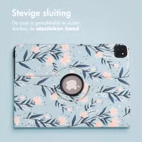 imoshion 360° Draaibare Design Bookcase Apple iPad Pro 12.9 (2018/2020/2021/2022) - Flowers