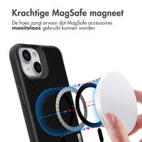 imoshion Rugged Hybrid Carbon Case met MagSafe Apple iPhone 14 - Zwart