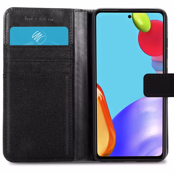imoshion Luxe Canvas Bookcase Samsung Galaxy A52(s) (5G/4G) - Zwart