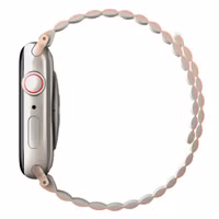 Uniq Revix dubbelzijdig bandje Apple Watch Series 1 t/m 9 / SE (38/40/41 mm) | Series 10 / 11 (42 mm) - Blush Pink / Beige