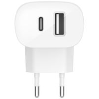 Belkin Boost↑Charge™ Dual USB -C (25W) en USB-A (12W) Wall Charger - 37W - Wit