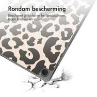 imoshion Design Trifold Bookcase Samsung Galaxy Tab A11 Plus / A9 Plus - Leopard