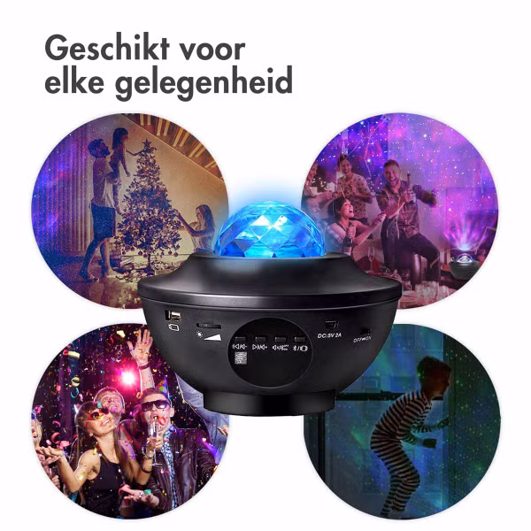 imoshion Sterrenprojector - Sterrenhemel - 10 lichtstanden - Zwart