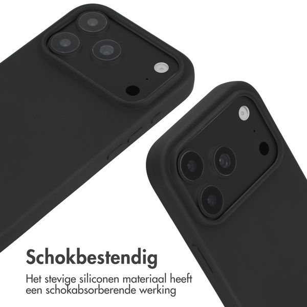 imoshion Siliconen hoesje met koord Apple iPhone 18 Pro / 17 Pro - Zwart
