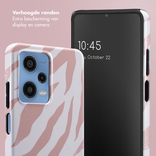 Selencia Vivid Backcover Xiaomi Redmi Note 12 Pro (5G) - Colorful Zebra Old Pink