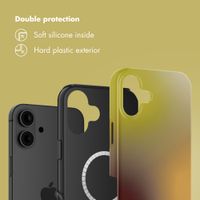 Selencia Vivid Back Cover with MagSafe Apple iPhone 16 - Gradient Olive Dust