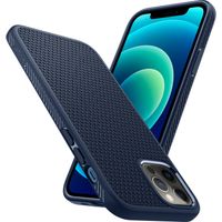 Spigen Liquid Air Backcover iPhone 12 (Pro) - Donkerblauw