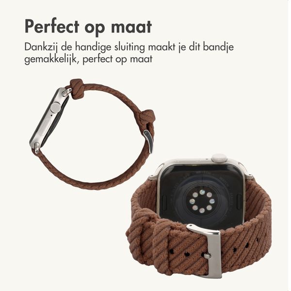 imoshion Corduroy bandje Apple Watch | 38/40/41/42 mm - Bruin