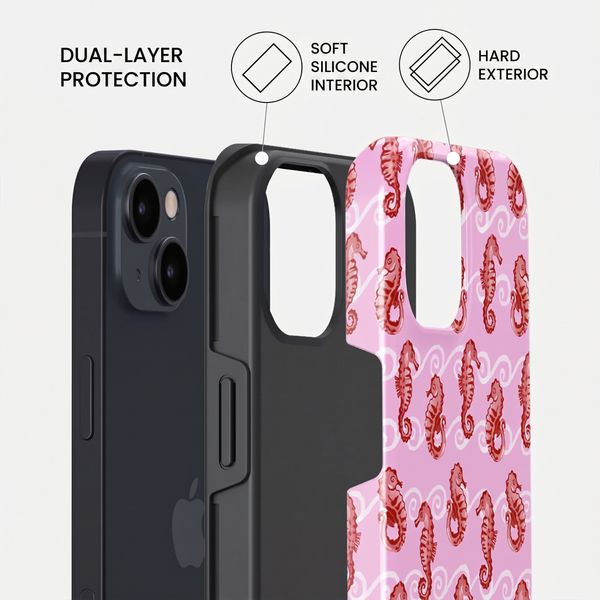 Burga Tough Back Cover with MagSafe Apple iPhone 15 - Coral Reef