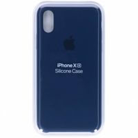 Apple Silicone Backcover iPhone Xs / X - Midnight Blue