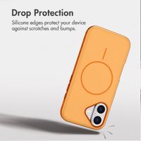 imoshion Colour Back Cover with Thin MagSafe Ring Apple iPhone 17 - Orange