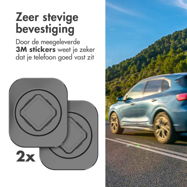 Accezz EasyLock telefoonhouder auto - inclusief hoesje iPhone 13 - Ventilatierooster - 360 graden draaibaar - Zwart