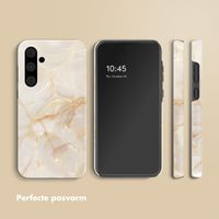 Selencia Vivid Tough Backcover Samsung Galaxy A55 - Golden Beige Marble