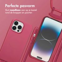 imoshion Color Backcover met afneembaar koord MagSafe Apple iPhone 14 Pro Max - Raspberry