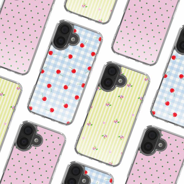 imoshion Design hoesje Apple iPhone 16 - Cherry Check