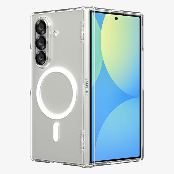 Spigen Ultra Hybrid Pro MagFit Backcover Samsung Galaxy Z Fold 7 - Clear / White