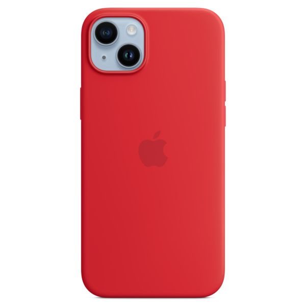 Apple Silicone Back Cover with MagSafe Apple iPhone 14 Plus - Red