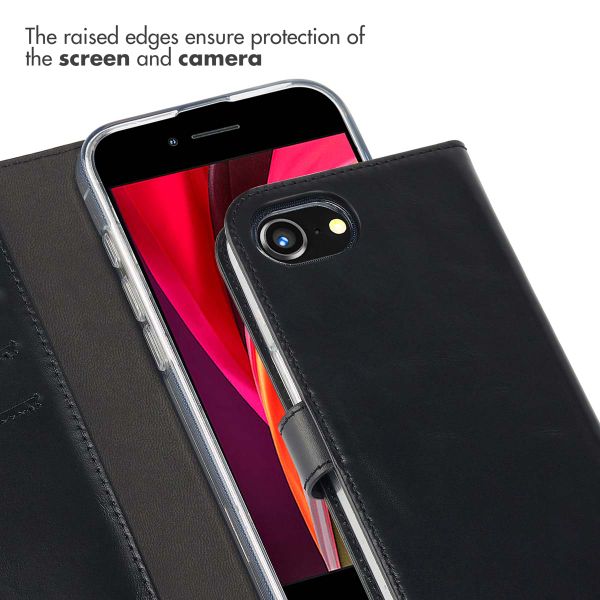 Selencia Genuine Leather Book Case Apple iPhone 17e / 16e - Black