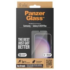 PanzerGlass Refresh Ultra-Wide Fit Anti-Bacterial Screenprotector incl. applicator Samsung Galaxy S24 Plus