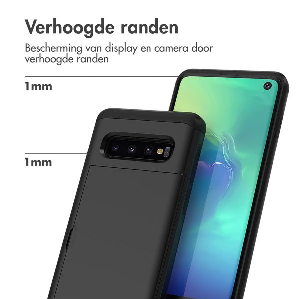 imoshion Backcover met pasjeshouder Samsung Galaxy S10 - Zwart